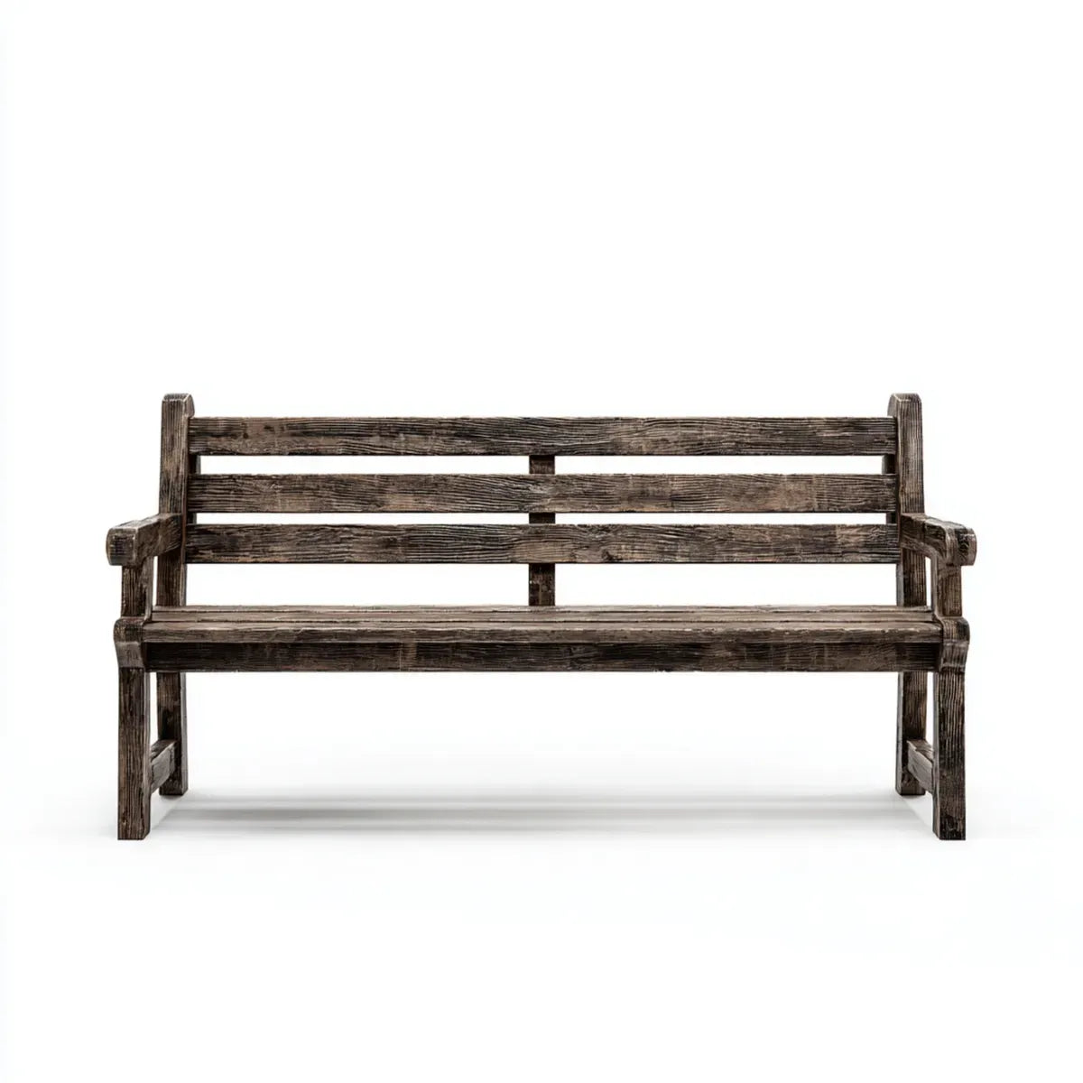 Panca da giardino 3 posti marrone scuro 150 x 60 x 90 cm in legno massello di pino rettangolare