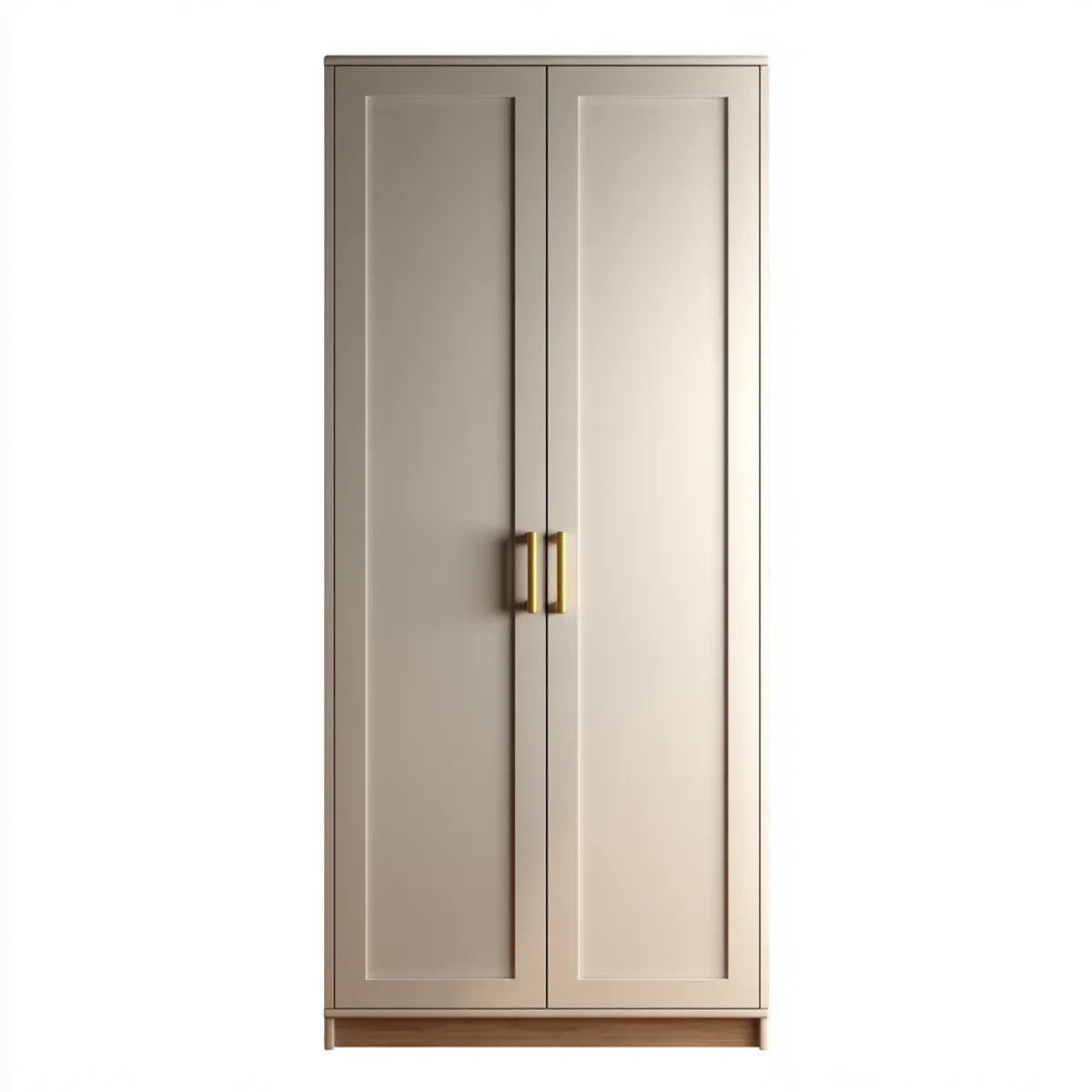 Armadio guardaroba a 2 ante tortora 80 x 50 x 180 cm in MDF rettangolare