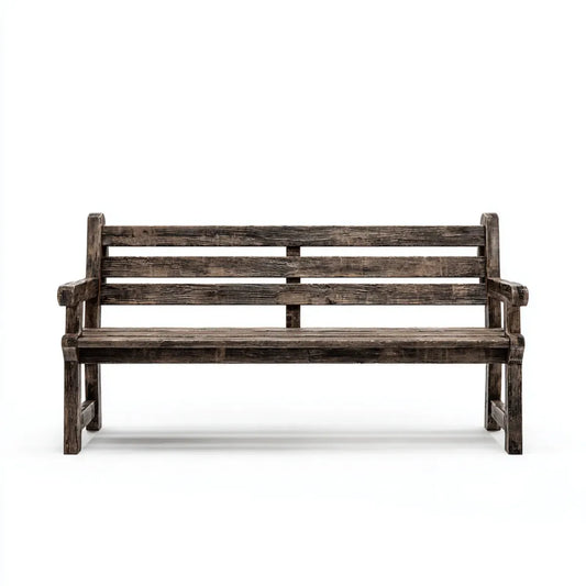 Panca da giardino 3 posti marrone scuro 150 x 60 x 90 cm in legno massello di pino rettangolare