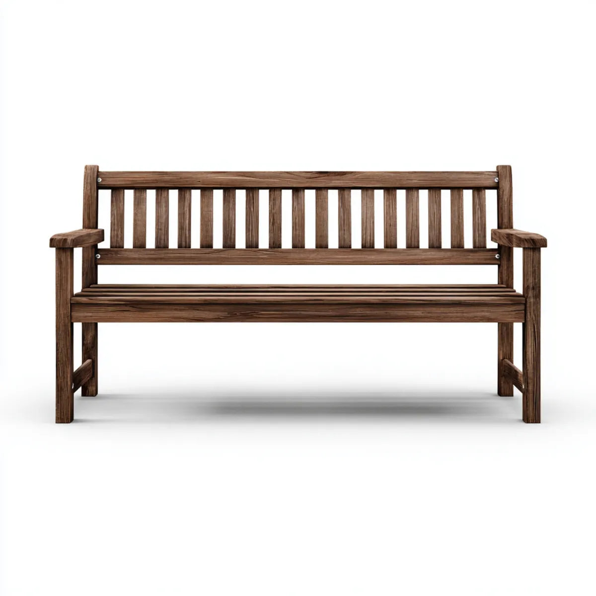 Panca da giardino 3 posti marrone in legno massello di acacia rettangolare 150 x 60 x 90 cm
